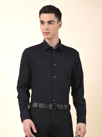 Formal Shirt for Men | Breathable & Soft with Color Fastness Regular Cotton Fabric Solid Pattern