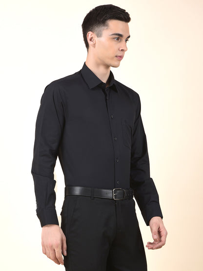 Formal Shirt for Men | Breathable & Soft with Color Fastness Regular Cotton Fabric Solid Pattern