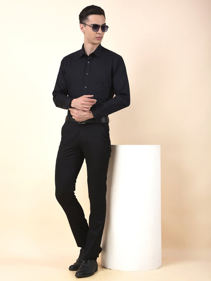 Formal Shirt for Men | Breathable & Soft with Color Fastness Regular Cotton Fabric Solid Pattern