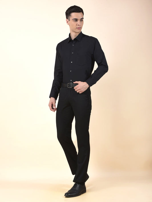 Formal Shirt for Men | Breathable & Soft with Color Fastness Regular Cotton Fabric Solid Pattern