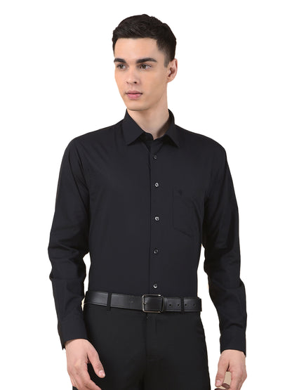 Formal Shirt for Men | Breathable & Soft with Color Fastness Regular Cotton Fabric Solid Pattern