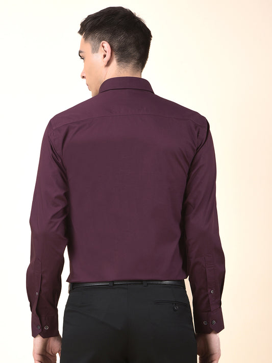 Formal Shirt for Men | Breathable & Soft with Color Fastness Regular Cotton Fabric Solid Pattern