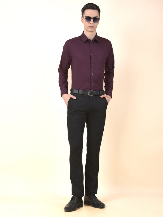 Formal Shirt for Men | Breathable & Soft with Color Fastness Regular Cotton Fabric Solid Pattern