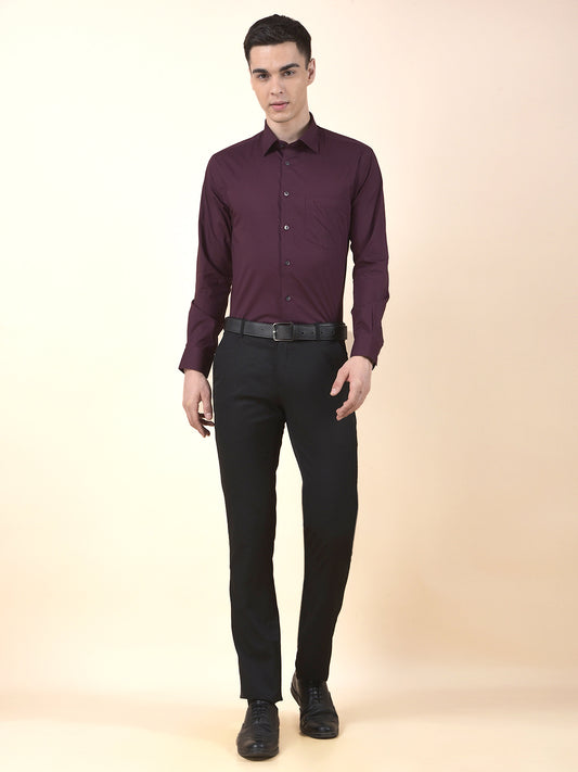 Formal Shirt for Men | Breathable & Soft with Color Fastness Regular Cotton Fabric Solid Pattern