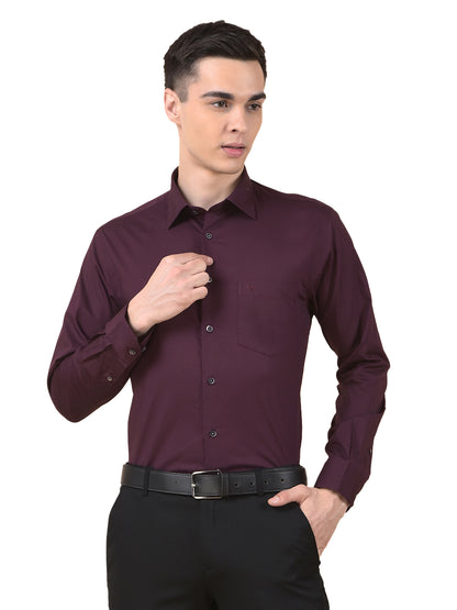 Formal Shirt for Men | Breathable & Soft with Color Fastness Regular Cotton Fabric Solid Pattern
