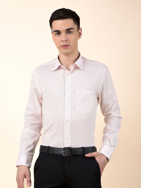 Formal Shirt for Men | Breathable & Soft with Color Fastness Regular Cotton Fabric Solid Pattern