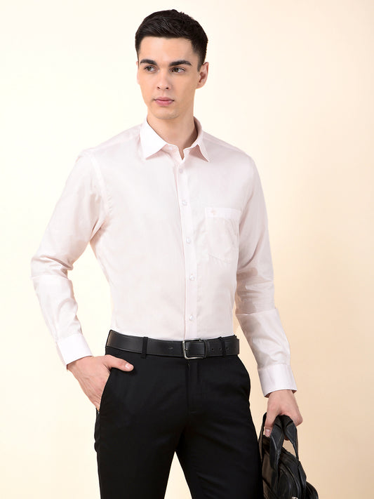 Formal Shirt for Men | Breathable & Soft with Color Fastness Regular Cotton Fabric Solid Pattern
