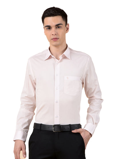 Formal Shirt for Men | Breathable & Soft with Color Fastness Regular Cotton Fabric Solid Pattern