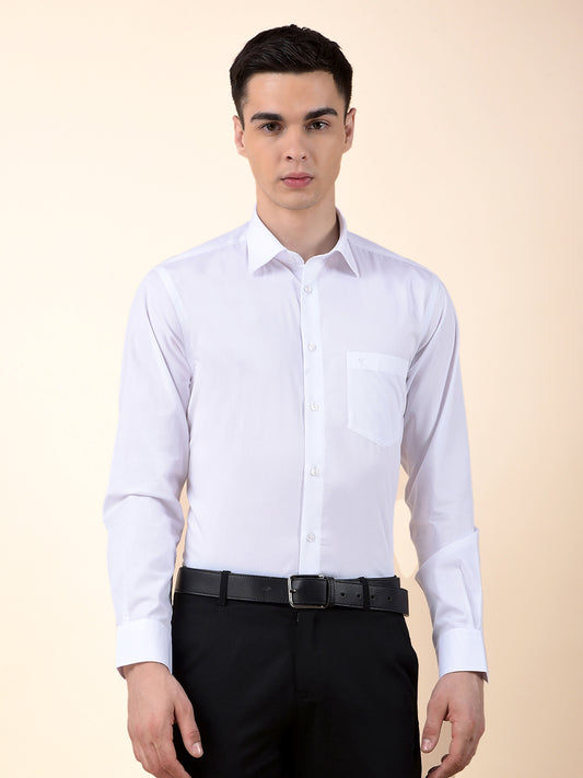 Formal Shirt for Men | Breathable & Soft with Color Fastness Regular Cotton Fabric Solid Pattern
