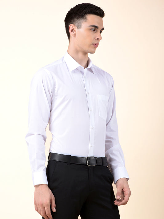 Formal Shirt for Men | Breathable & Soft with Color Fastness Regular Cotton Fabric Solid Pattern