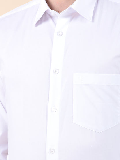 Formal Shirt for Men | Breathable & Soft with Color Fastness Regular Cotton Fabric Solid Pattern