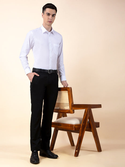 Formal Shirt for Men | Breathable & Soft with Color Fastness Regular Cotton Fabric Solid Pattern