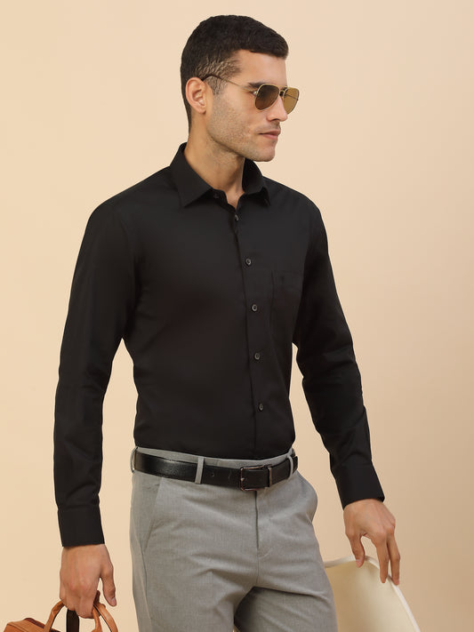 Men's Stylish Solid Formal Shirt | Regular Fit | Full Sleeve | Pure Cotton | Smart Formal Wear