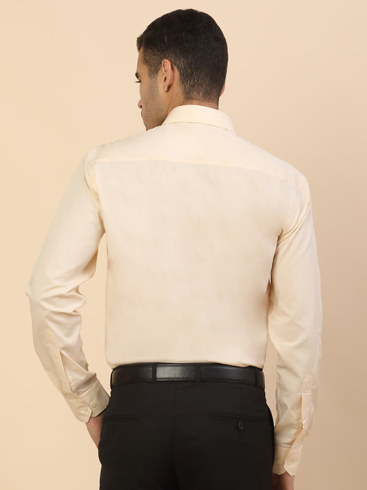 Men's Stylish Solid Formal Shirt | Regular Fit | Full Sleeve | Pure Cotton | Smart Formal Wear