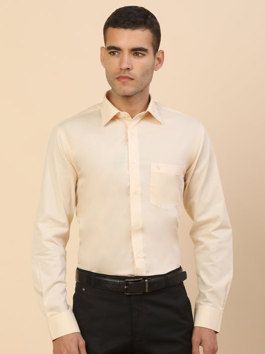 Men's Stylish Solid Formal Shirt | Regular Fit | Full Sleeve | Pure Cotton | Smart Formal Wear