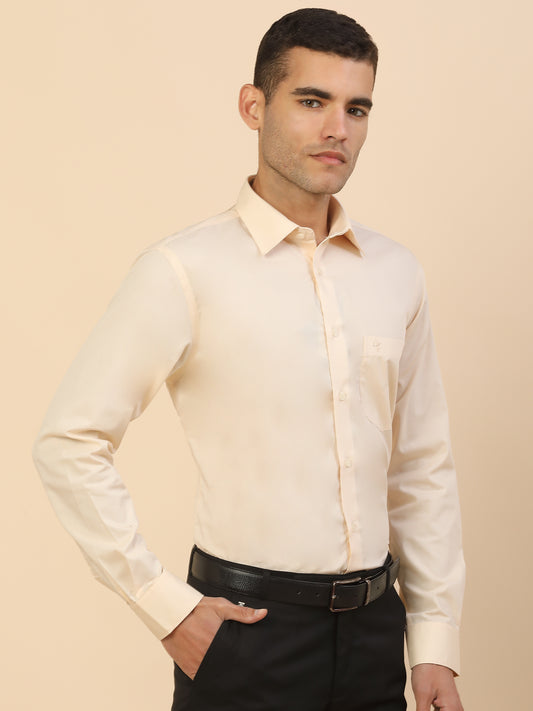 Men's Stylish Solid Formal Shirt | Regular Fit | Full Sleeve | Pure Cotton | Smart Formal Wear