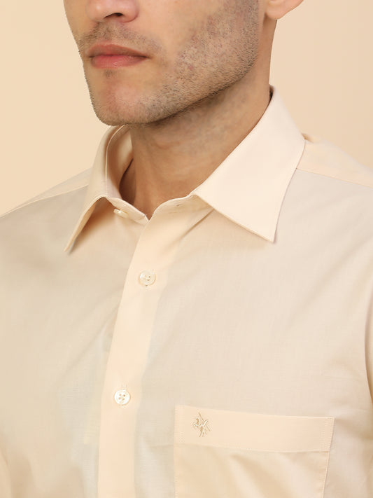 Men's Stylish Solid Formal Shirt | Regular Fit | Full Sleeve | Pure Cotton | Smart Formal Wear