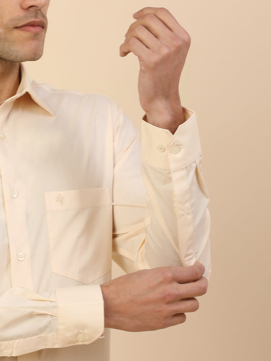 Men's Stylish Solid Formal Shirt | Regular Fit | Full Sleeve | Pure Cotton | Smart Formal Wear