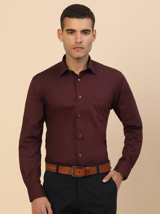 Men's Stylish Solid Formal Shirt | Regular Fit | Full Sleeve | Pure Cotton | Smart Formal Wear