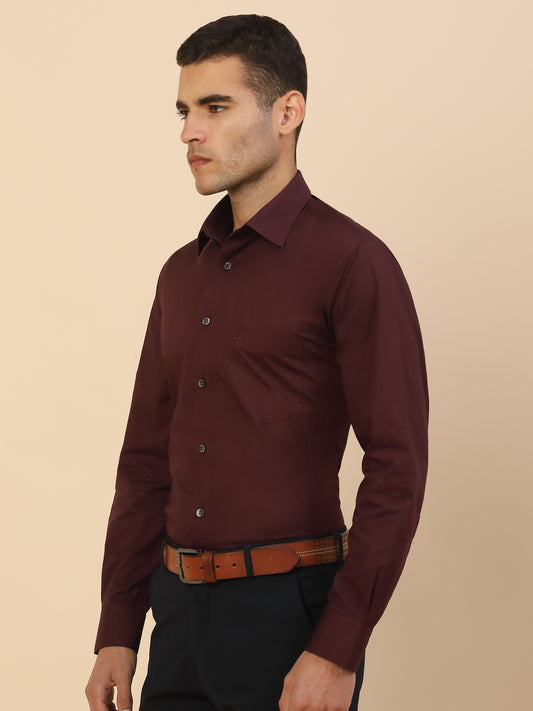 Men's Stylish Solid Formal Shirt | Regular Fit | Full Sleeve | Pure Cotton | Smart Formal Wear