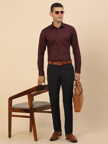 Men's Stylish Solid Formal Shirt | Regular Fit | Full Sleeve | Pure Cotton | Smart Formal Wear