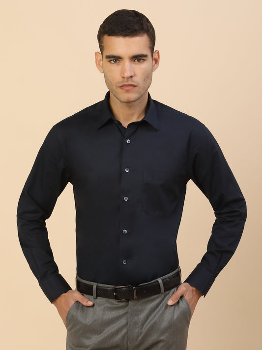 Men's Stylish Solid Formal Shirt | Regular Fit | Full Sleeve | Pure Cotton | Smart Formal Wear