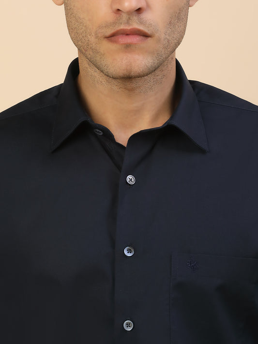 Men's Stylish Solid Formal Shirt | Regular Fit | Full Sleeve | Pure Cotton | Smart Formal Wear