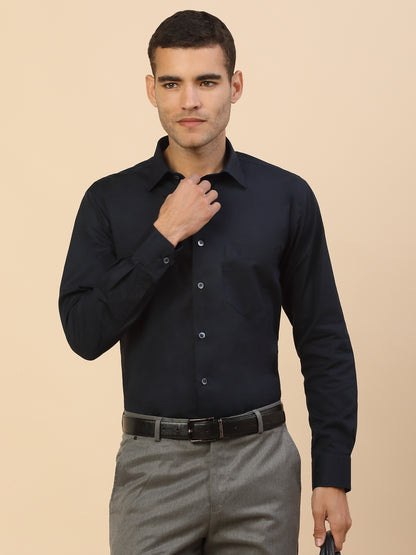 Men's Stylish Solid Formal Shirt | Regular Fit | Full Sleeve | Pure Cotton | Smart Formal Wear