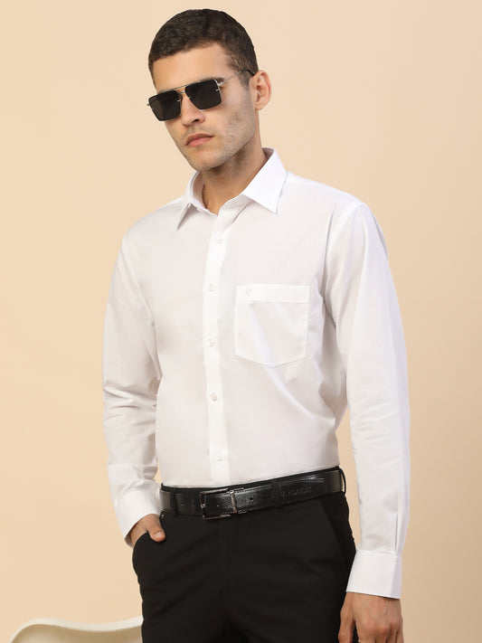 Men's Stylish Solid Formal Shirt | Regular Fit | Full Sleeve | Pure Cotton | Smart Formal Wear
