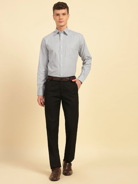 Formal Shirt for Men | Breathable & Soft with Color Fastness Regular Fit Cotton Fabric Printed Pattern