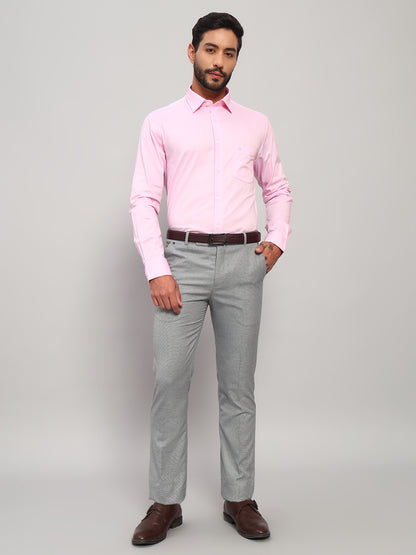 Formal Shirt for Men l Breathable & Soft with Color Fastness Regular Fit Spread Collar Neck Cotton Fabric Solid Pattern