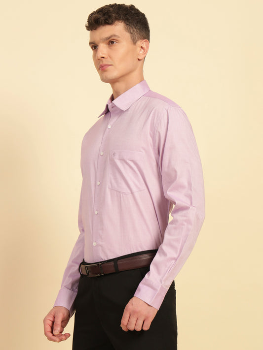 Formal Shirt for Men | Breathable & Soft with Color Fastness Regular Fit Cotton Fabric Solid Pattern