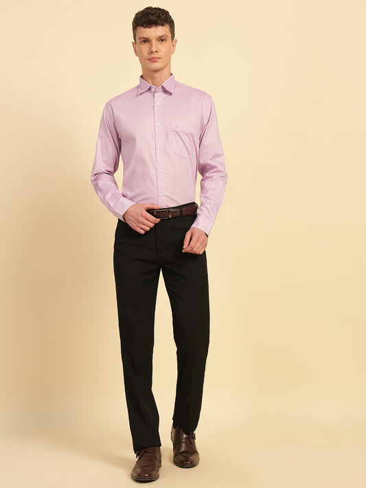 Formal Shirt for Men | Breathable & Soft with Color Fastness Regular Fit Cotton Fabric Solid Pattern