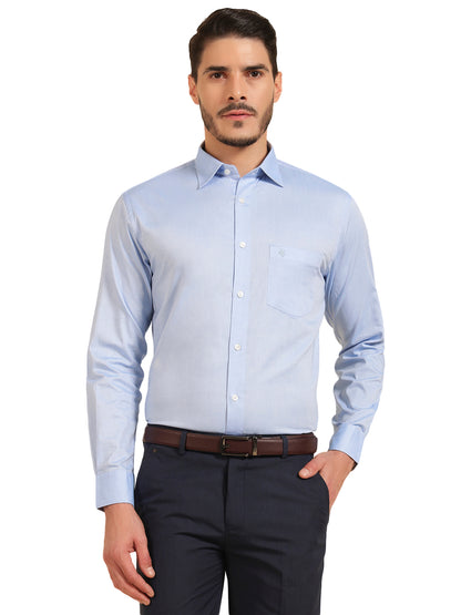 Formal Shirt for Men | Breathable & Soft with Color Fastness Regular Fit Cotton Fabric Solid Pattern