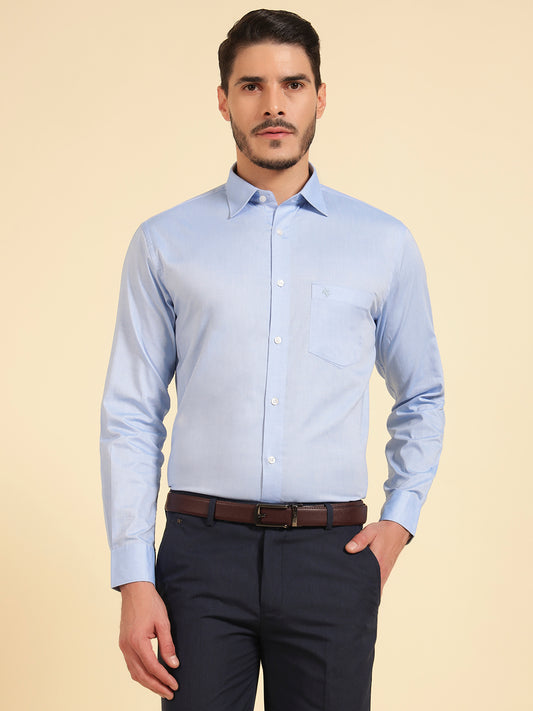 Formal Shirt for Men | Breathable & Soft with Color Fastness Regular Fit Cotton Fabric Solid Pattern