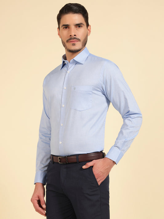 Formal Shirt for Men | Breathable & Soft with Color Fastness Regular Fit Cotton Fabric Solid Pattern