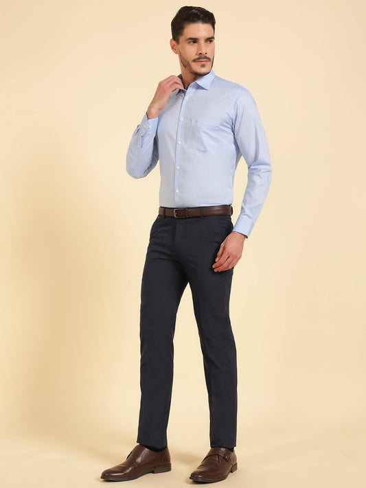 Formal Shirt for Men | Breathable & Soft with Color Fastness Regular Fit Cotton Fabric Solid Pattern