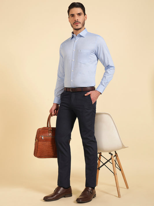 Formal Shirt for Men | Breathable & Soft with Color Fastness Regular Fit Cotton Fabric Solid Pattern