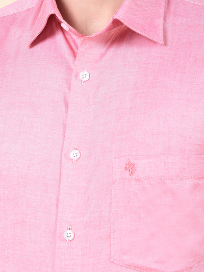 Formal Shirt for Men | Breathable & Soft with Color Fastness Regular Cotton Fabric Solid Pattern
