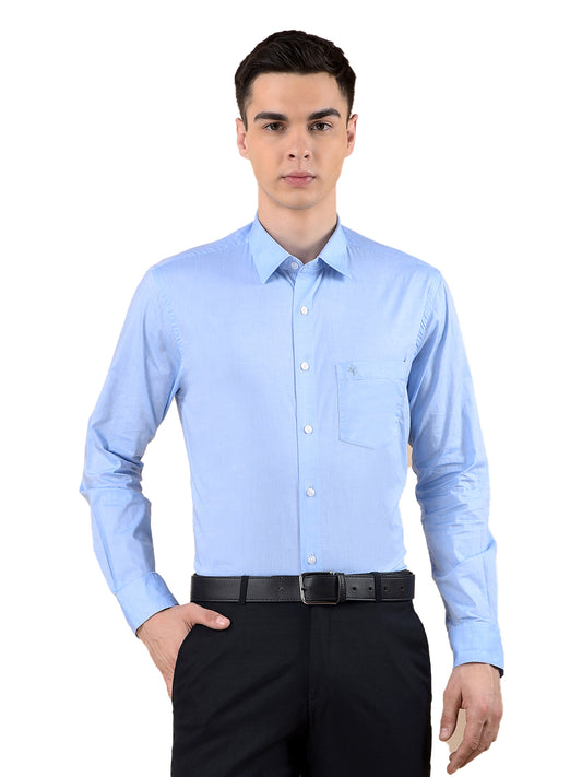 Formal Shirt for Men | Breathable & Soft with Color Fastness Regular Cotton Fabric Solid Pattern