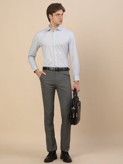 Formal Shirt for Men | Breathable & Soft with Color Fastness Regular Fit Spread Collar Neck Cotton Blend Fabric Striped Pattern