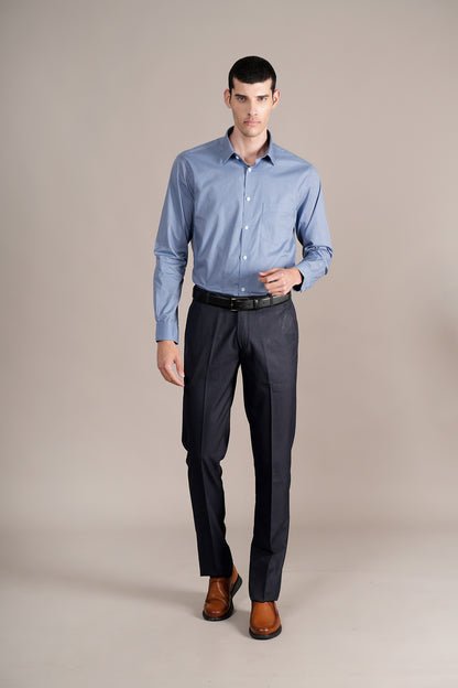 Formal Shirt for Men l Breathable & Soft with Color Fastness Regular Fit Spread Collar Neck Cotton Fabric Printed Pattern