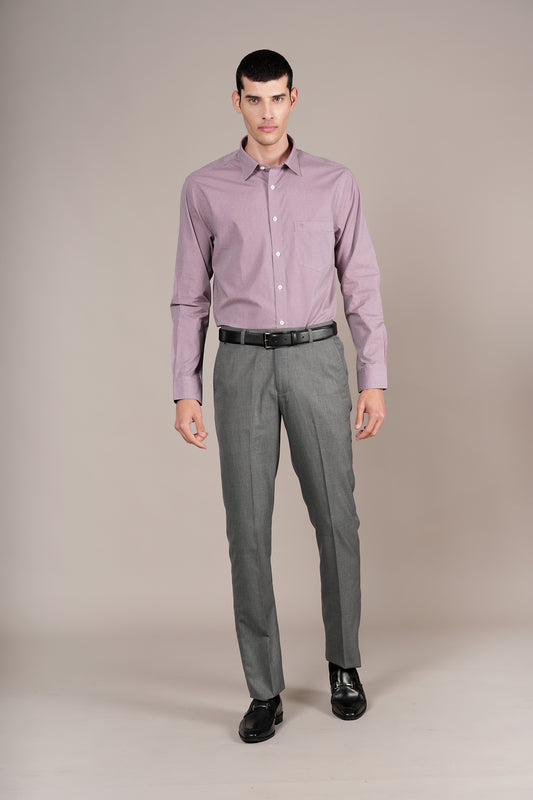 Formal Shirt for Men l Breathable & Soft with Color Fastness Regular Fit Spread Collar Neck Cotton Fabric Printed Pattern