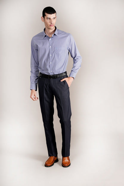 Formal Shirt for Men l Breathable & Soft with Color Fastness Regular Fit Spread Collar Neck Cotton Fabric Printed Pattern