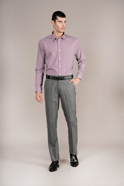 Formal Shirt for Men l Breathable & Soft with Color Fastness Regular Fit Spread Collar Neck Cotton Blend Fabric Self Design Pattern