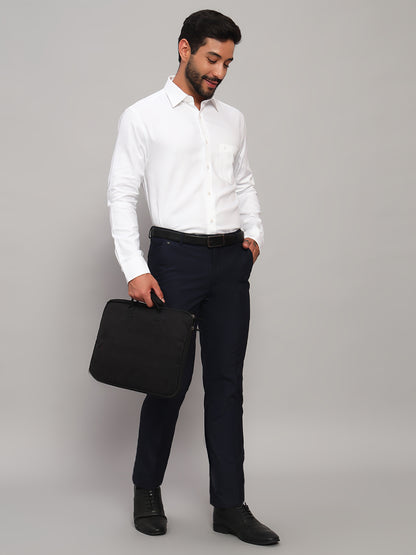 Formal Shirt for Men l Breathable & Soft with Color Fastness Regular Fit Spread Collar Neck Cotton Fabric Self Design Pattern