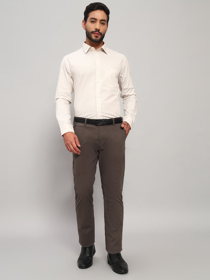 Formal Shirt for Men l Breathable & Soft with Color Fastness Regular Fit Spread Collar Neck Cotton Fabric Striped Pattern
