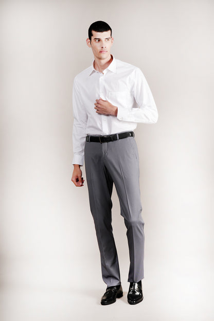 Formal Shirt for Men l Breathable & Soft with Color Fastness Regular Fit Spread Collar Neck Cotton Fabric Solid Pattern