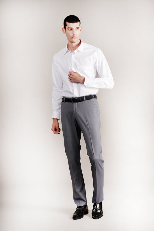 Formal Shirt for Men l Breathable & Soft with Color Fastness Regular Fit Spread Collar Neck Cotton Fabric Solid Pattern