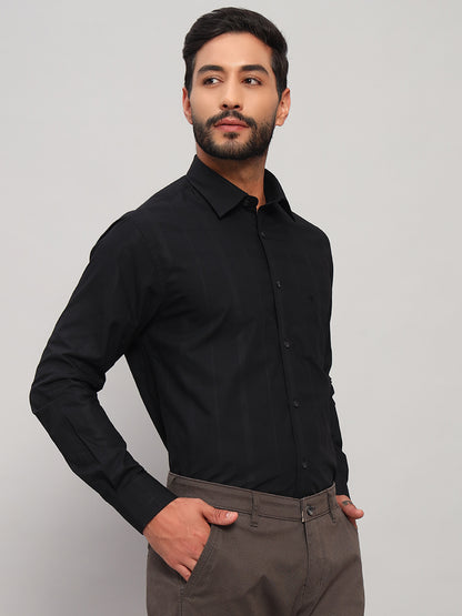 Formal Shirt for Men l Breathable & Soft with Color Fastness Regular Fit Spread Collar Neck Cotton Fabric Checkered Pattern